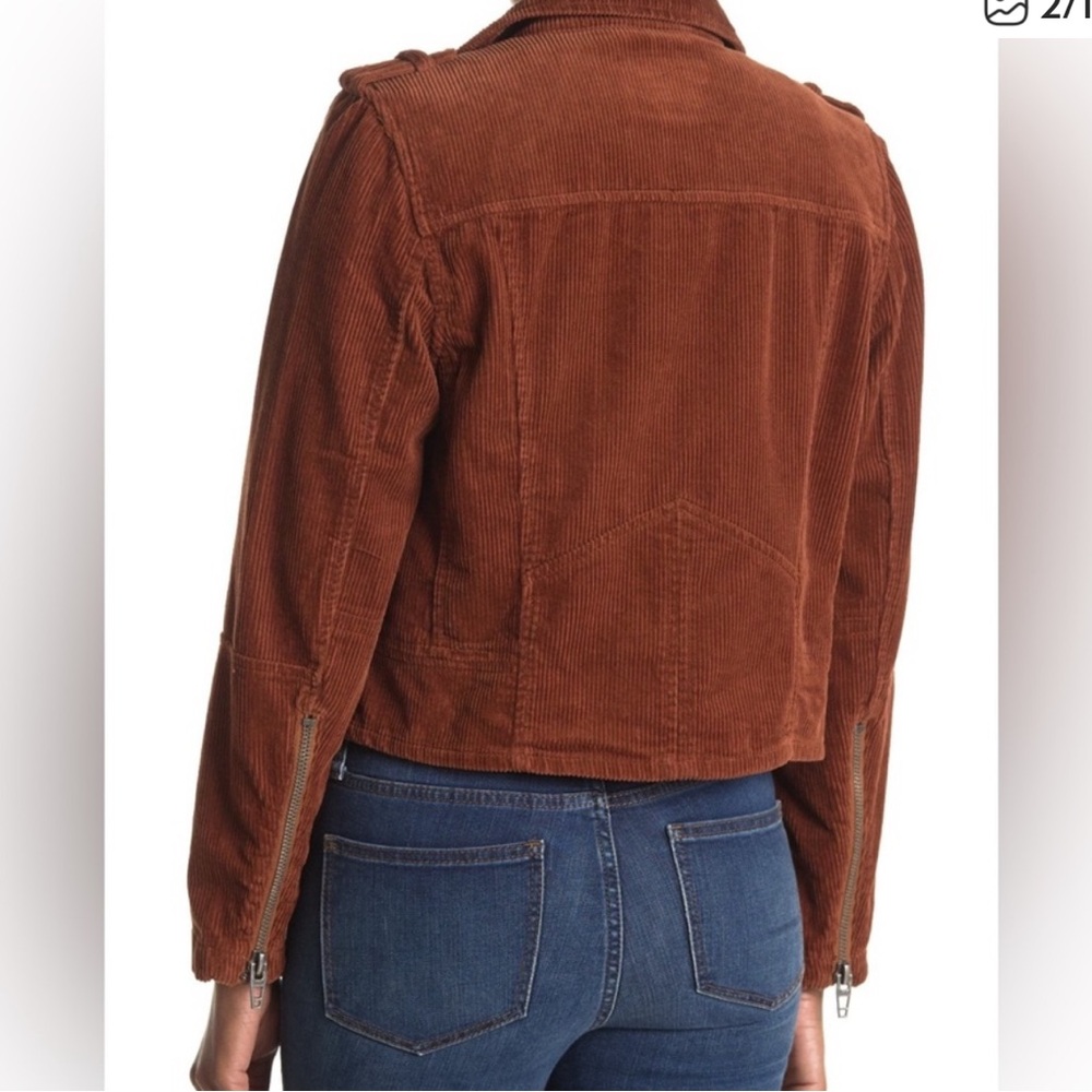 Blank NYC Women's Brown moto Corduroy Jacket size XL - Picture 2 of 12